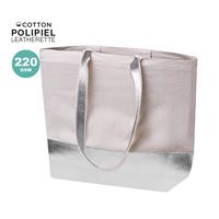BORSA IN COTONE RICICLATO E SIMILPELLE